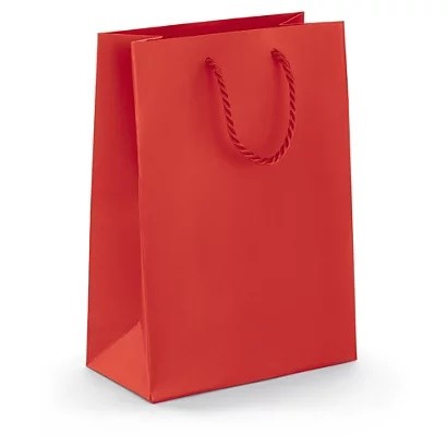 Dárková taška červená 32x25cm - Úklidové a ochranné pomůcky Obalový materiál Ostatní